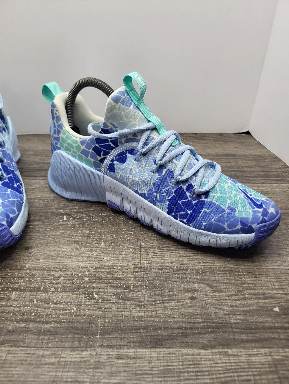 Nike Free Metcon 6 AMP Workout Training CrossFit Ice Blue Shoes Womens Size 8